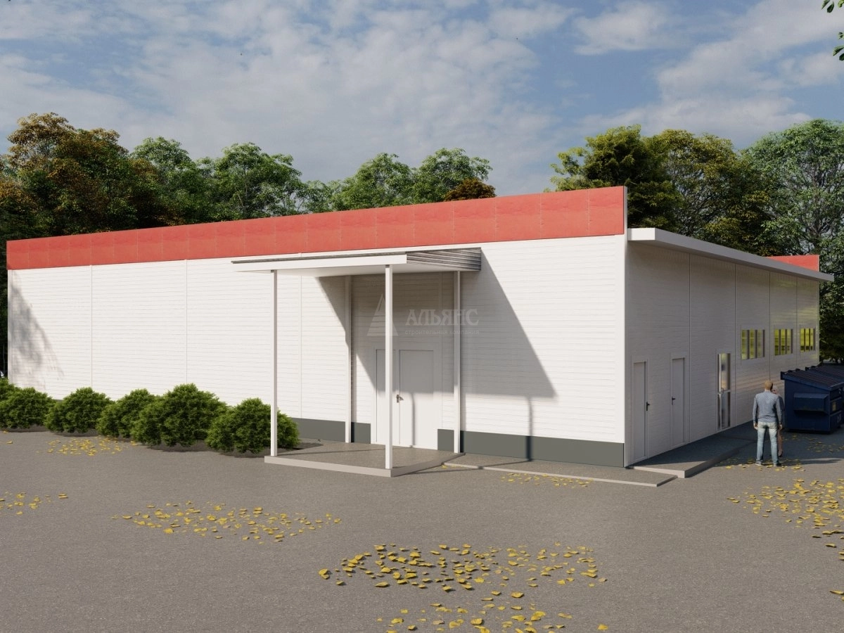 3D визуализация Магазин "Магнит" из сэндвич-панелей - фото 3