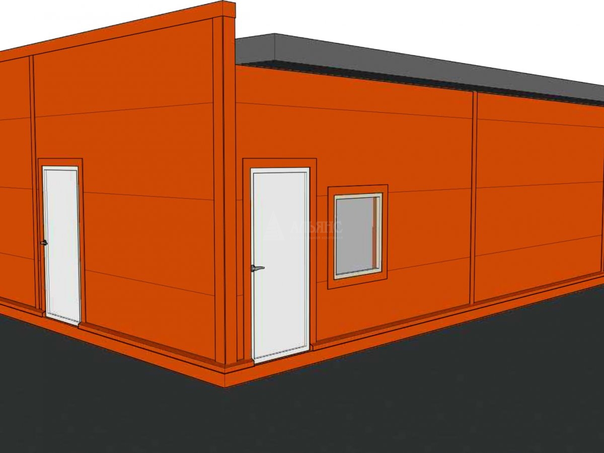 3D визуализация Проект павильона из сэндвич-панелей - фото 10