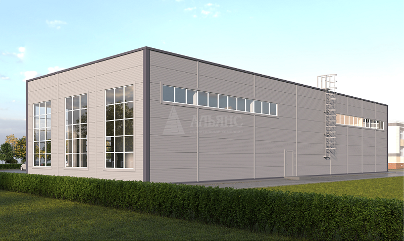 3D визуализация СТО из сэндвич-панелей - фото 4