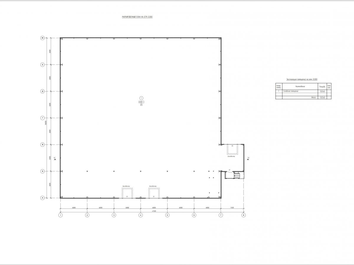 Планировка Склад из сэндвич панелей -  фото 1